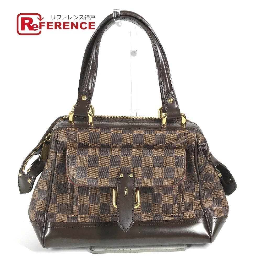 LOUIS VUITTON Damier Knightsbridge Bag Handbag Tote Canvas Ebene Brown